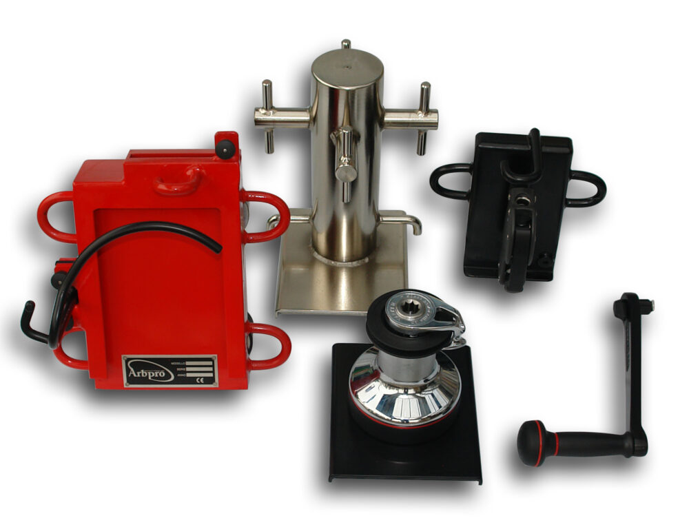 LD1 - Rigging-Set with Harken winch and steel bollard