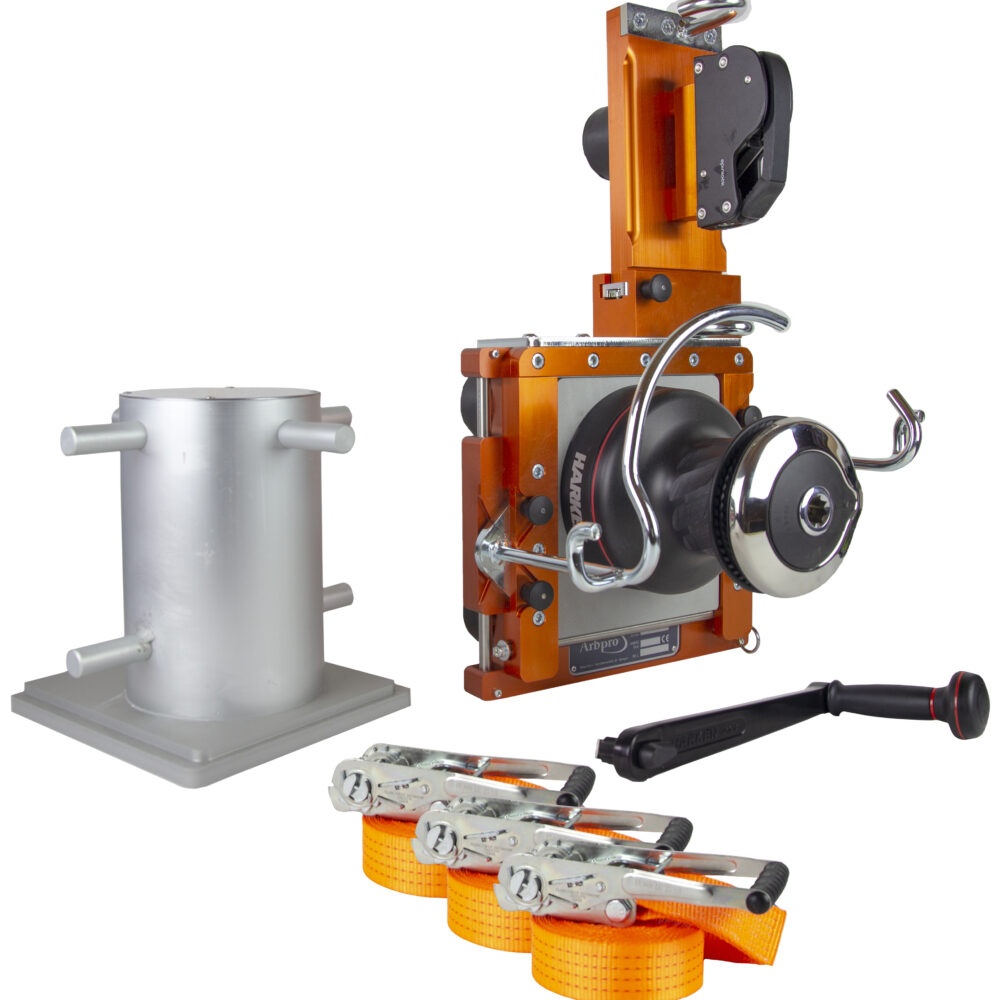 LD2 - Rigging-Set with Harken winch and steel bollard