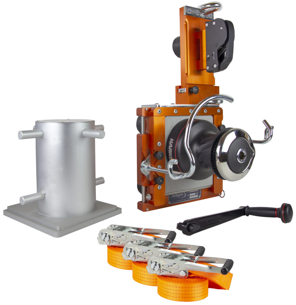 LD2 - Rigging-Set with Harken winch and steel bollard